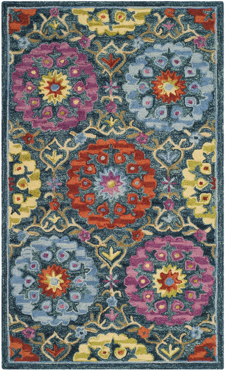 Safavieh Suzani 3'-0" x 5'-0" Rug in Blue / Multi
