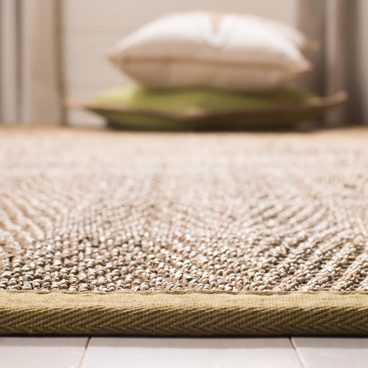 Safavieh Natural Fiber 5'-0" x 8'-0" Rug in Natural / Olive