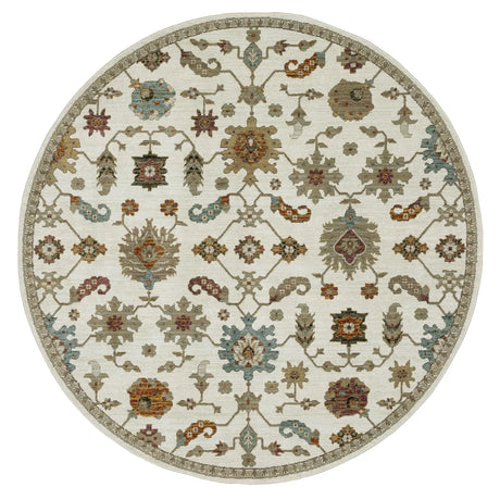 Oriental Weavers Sphinx Andorra 2419B Ivory/Multi Rugs - round