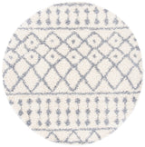 Safavieh Venus Shag 600 6'-7" x 6'-7" Rug in Ivory / Grey
