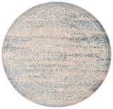 Safavieh Blair Washable 6'-7" x 6'-7" Rug in Ivory / Blue