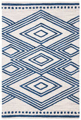 Safavieh Micro-Loop 3'-0" x 5'-0" Rug in Ivory / Navy