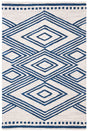 Safavieh Micro-Loop 3'-0" x 5'-0" Rug in Ivory / Navy