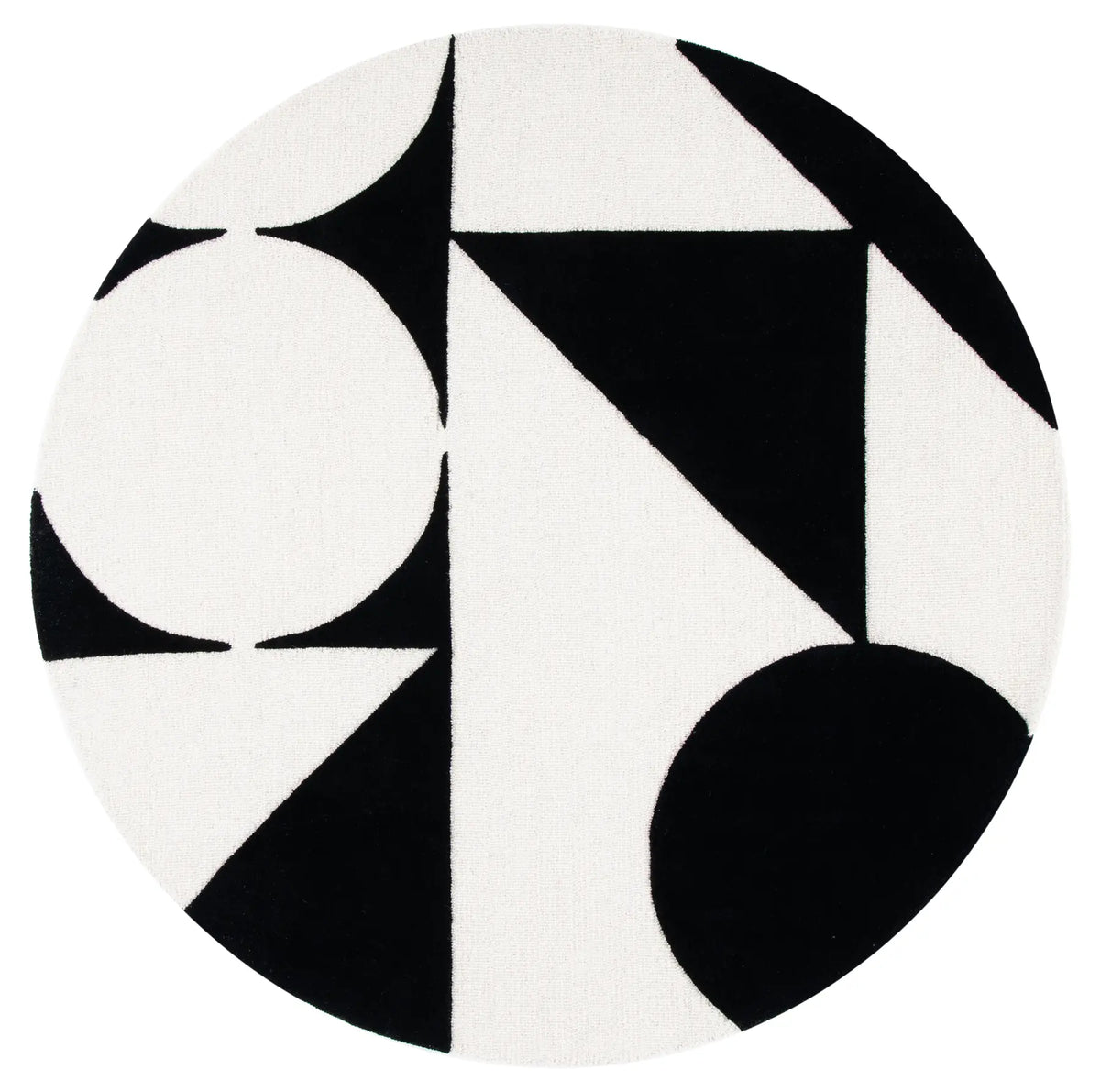 Safavieh Rodeo Drive 6'-0" x 6'-0" Rug in Ivory / Black