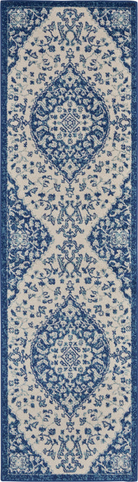 Nourison Passion Psn30 Ivory Blue Area Rug