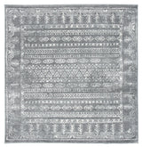 Safavieh Tulum 6'-7" x 6'-7" Rug in Dark Grey / Ivory