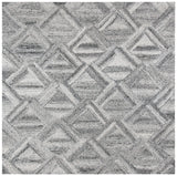 Safavieh Abstract 6'-0" x 6'-0" Rug in Grey / Black