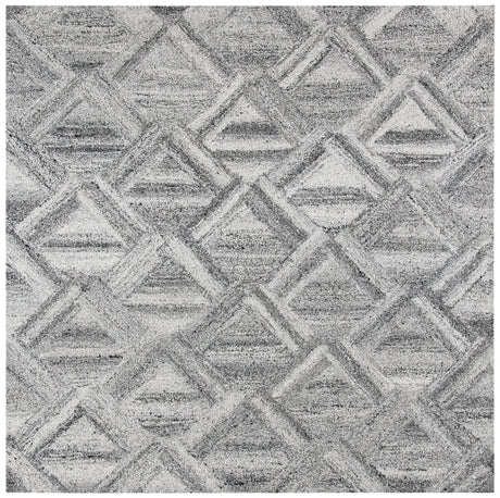Safavieh Abstract 6'-0" x 6'-0" Rug in Grey / Black