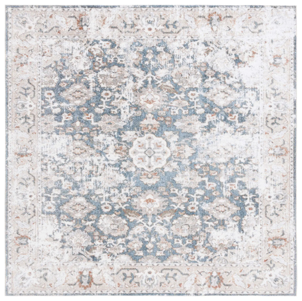 Safavieh Baltimore 6'-7" x 6'-7" Rug in Light Grey / Blue