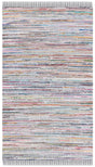 Safavieh Rag Rug 4'-0" x 6'-0" Rug in Black / Pink