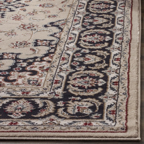 Safavieh Lyndhurst 4'-0" x 6'-0" Rug in Cream / Anthracite