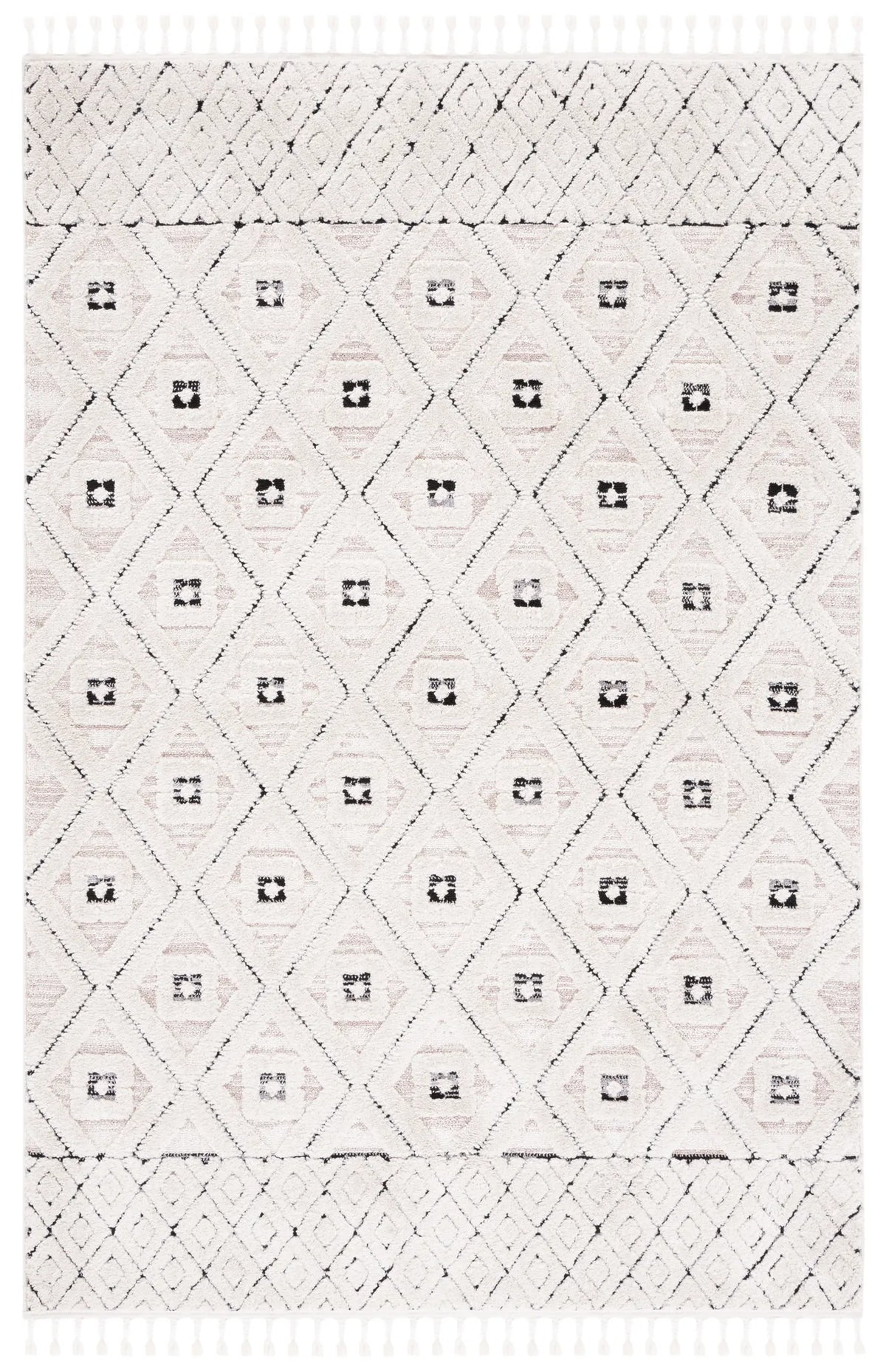 Safavieh Marrakesh 4'-0" x 6'-0" Rug in Ivory / Grey