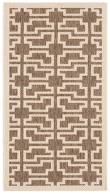 Safavieh Courtyard 2'-0" x 3'-7" Rug in Mocha / Beige