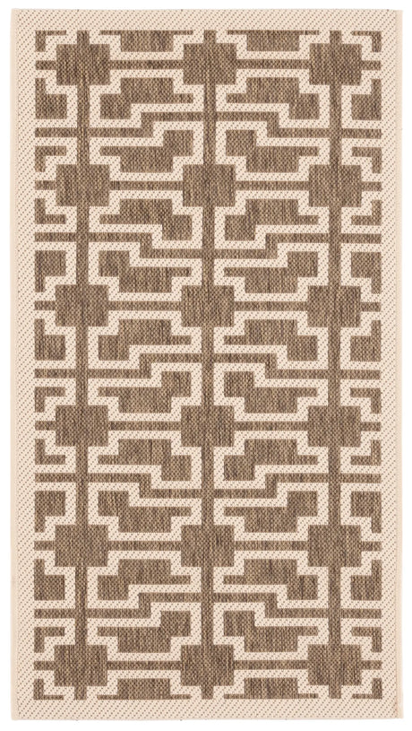Safavieh Courtyard 2'-0" x 3'-7" Rug in Mocha / Beige