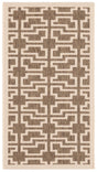 Safavieh Courtyard 2'-0" x 3'-7" Rug in Mocha / Beige