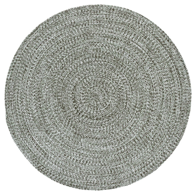 Safavieh Braided 5'-0" x 5'-0" Rug in Green