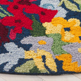 Safavieh Easy Care 6'-0" x 6'-0" Rug in Navy / Red