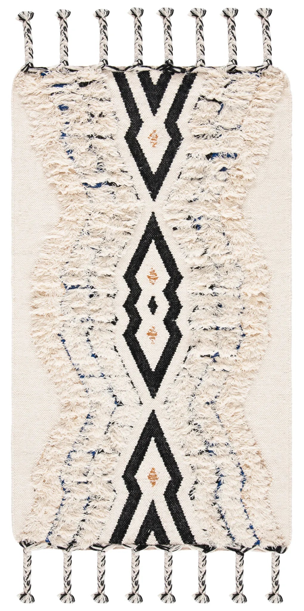 Safavieh Kenya 3'-0" x 5'-0" Rug in Ivory / Black Blue