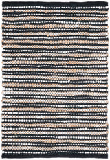 Safavieh Vintage Leather 2'-0" x 3'-0" Rug in Black / Ivory