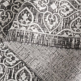 Safavieh Courtyard 5'-3" x 7'-7" Rug in Black / Light Grey