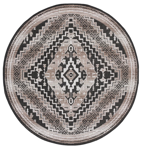 Safavieh Havana 6'-7" x 6'-7" Rug in Light Brown / Black
