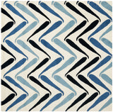 Safavieh Soho 6'-0" x 6'-0" Rug in Ivory / Blue