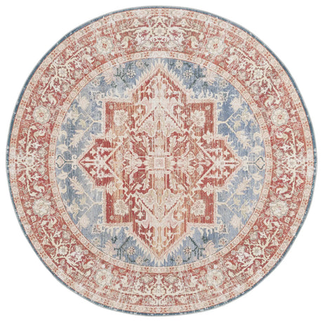 Safavieh Arizona 6'-0" x 6'-0" Rug in Blue Green / Rust