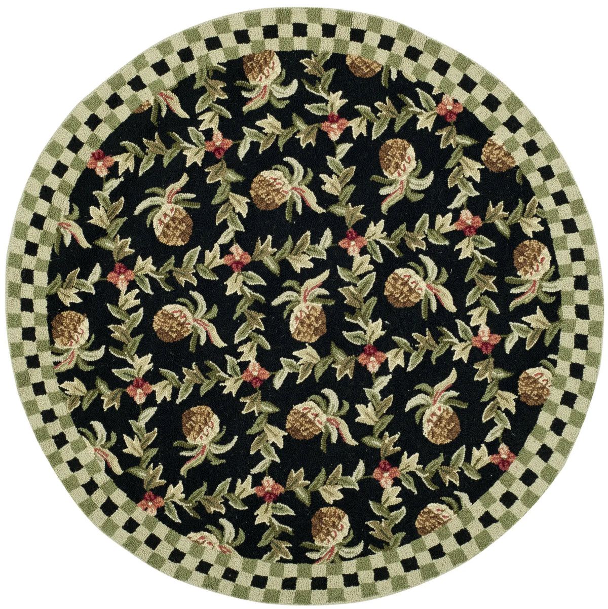 Safavieh Chelsea 3'-0" x 3'-0" Rug in Black / Ivory