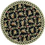 Safavieh Chelsea 3'-0" x 3'-0" Rug in Black / Ivory