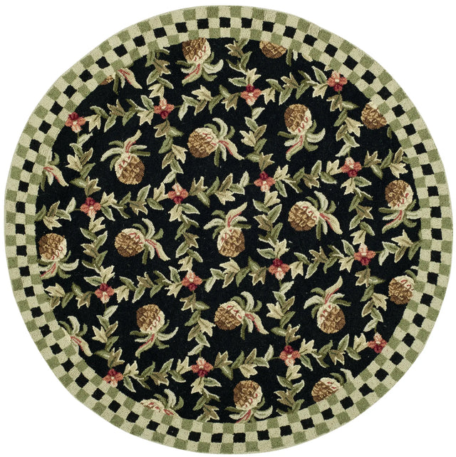 Safavieh Chelsea 3'-0" x 3'-0" Rug in Black / Ivory