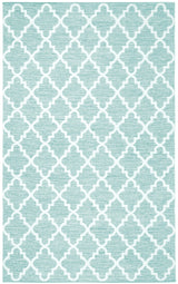 Safavieh Montauk 5'-0" x 8'-0" Rug in Teal / Ivory