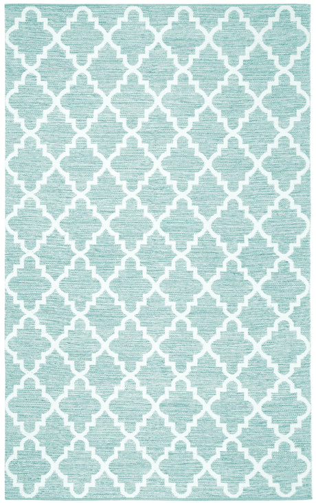 Safavieh Montauk 5'-0" x 8'-0" Rug in Teal / Ivory
