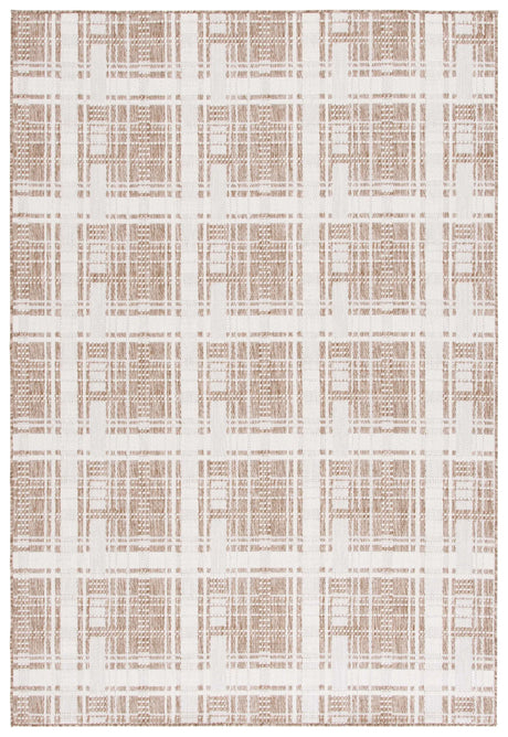Safavieh Beach House 4'-0" x 6'-0" Rug in Brown / Ivory