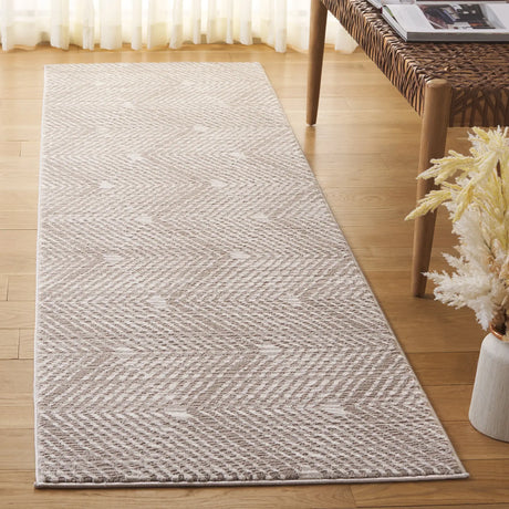 Safavieh Revive 2'-3" x 8'-0" Rug in Taupe / Ivory