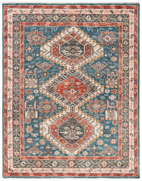 Safavieh Samarkand 10'-0" x 14'-0" Rug in Blue / Red