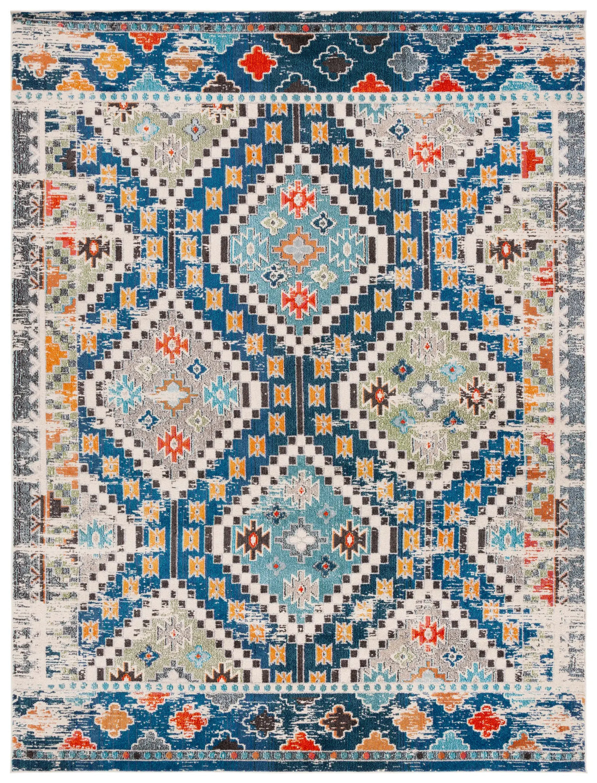 Safavieh Madison 10'-0" x 14'-0" Rug in Navy / Beige