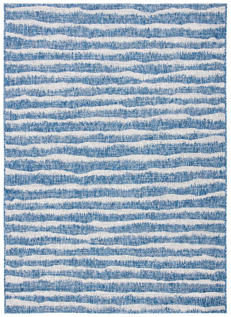Safavieh Courtyard 4'-5" x 6'-5" Rug in Navy / Grey