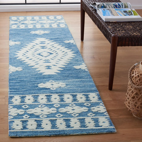 Safavieh Aspen 2'-3" x 9'-0" Rug in Blue / Ivory