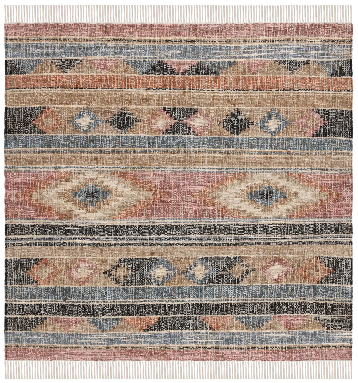 Safavieh Kilim 6'-0" x 6'-0" Rug in Blue / Rust