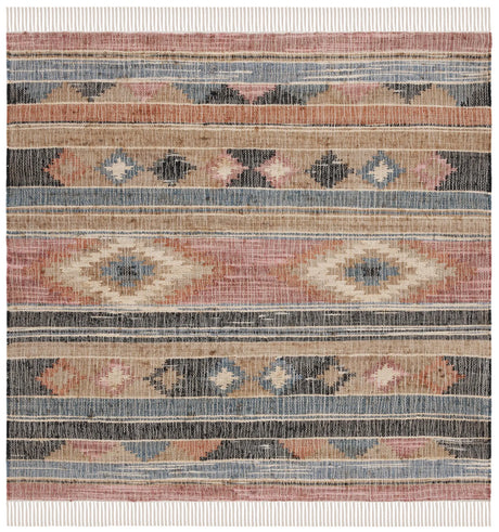 Safavieh Kilim 6'-0" x 6'-0" Rug in Blue / Rust