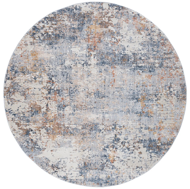 Safavieh Scarlett 400 6'-7" x 6'-7" Rug in Blue / Ivory Rust