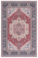Safavieh Tucson 4'-0" x 6'-0" Rug in Red / Navy