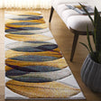 Safavieh Hollywood 2'-3" x 8'-0" Rug in Gold / Blue
