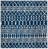 Safavieh Tulum 6'-7" x 6'-7" Rug in Navy / Ivory