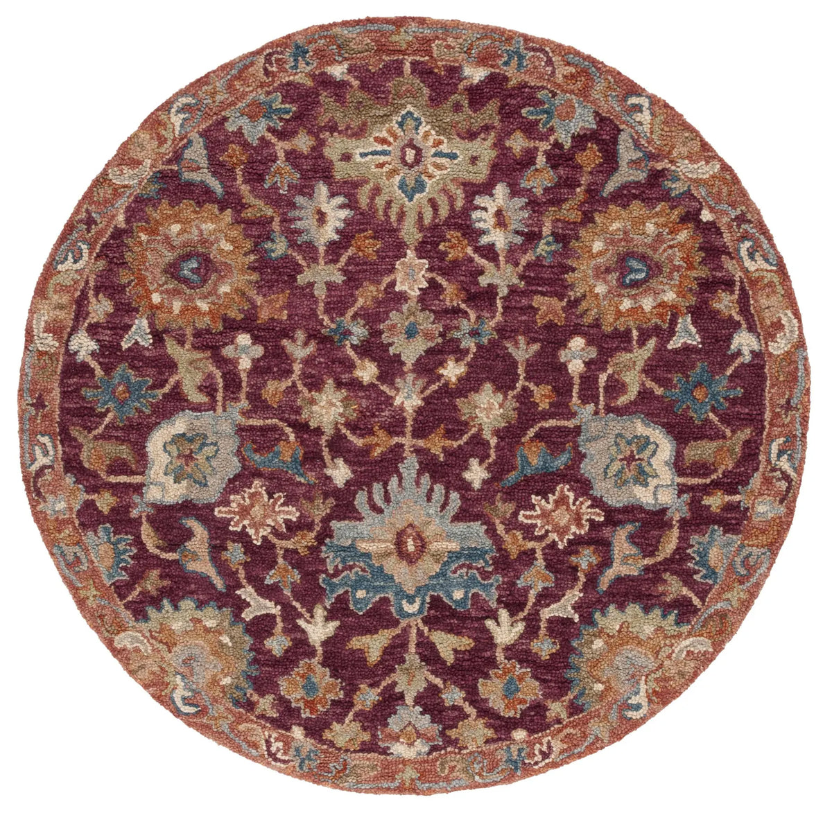 Safavieh Aspen 5'-0" x 5'-0" Rug in Red / Pink