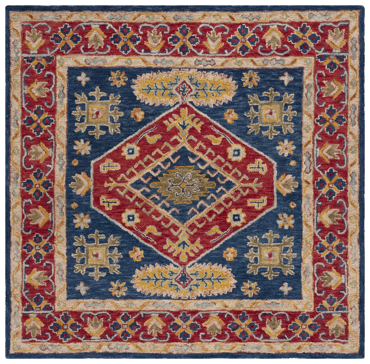 Safavieh Aspen 7'-0" x 7'-0" Rug in Red / Blue