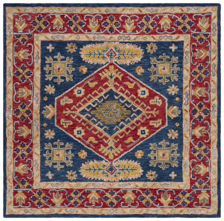 Safavieh Aspen 7'-0" x 7'-0" Rug in Red / Blue