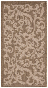 Safavieh Courtyard 2'-0" x 3'-7" Rug in Brown / Natural