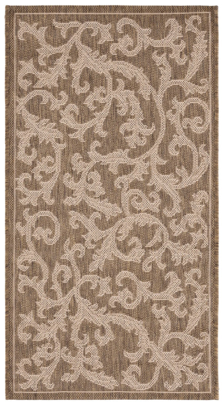 Safavieh Courtyard 2'-0" x 3'-7" Rug in Brown / Natural