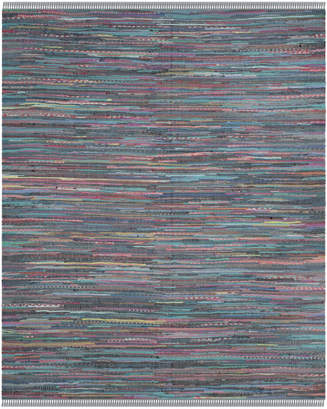Safavieh Rag Rug 10'-0" x 14'-0" Rug in Aqua / Multi